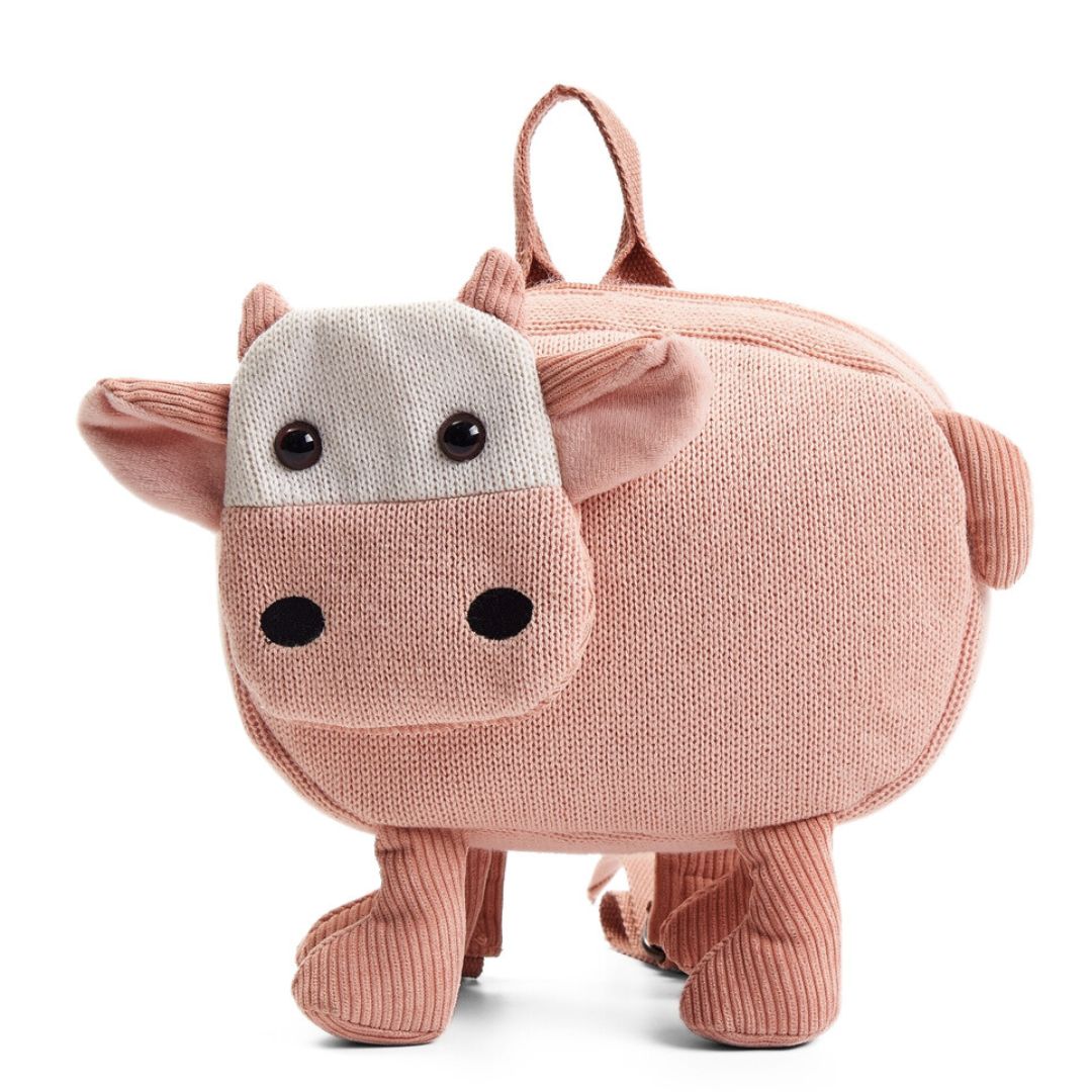 animal kids backpack Toddler Backpack- Eco-Friendly Premium Cotton- Playful Cow Design