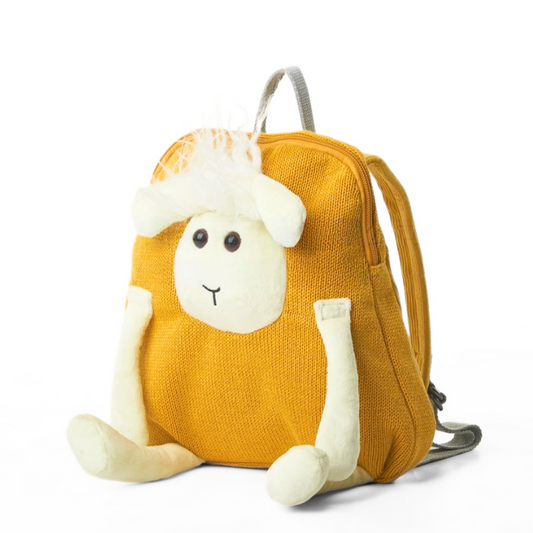 Toddler Sheep Backpack - Kids Eco-friendly Bag - Premium  from The Rare Bunnies  - Just $36! Shop now at The Rare Bunnies