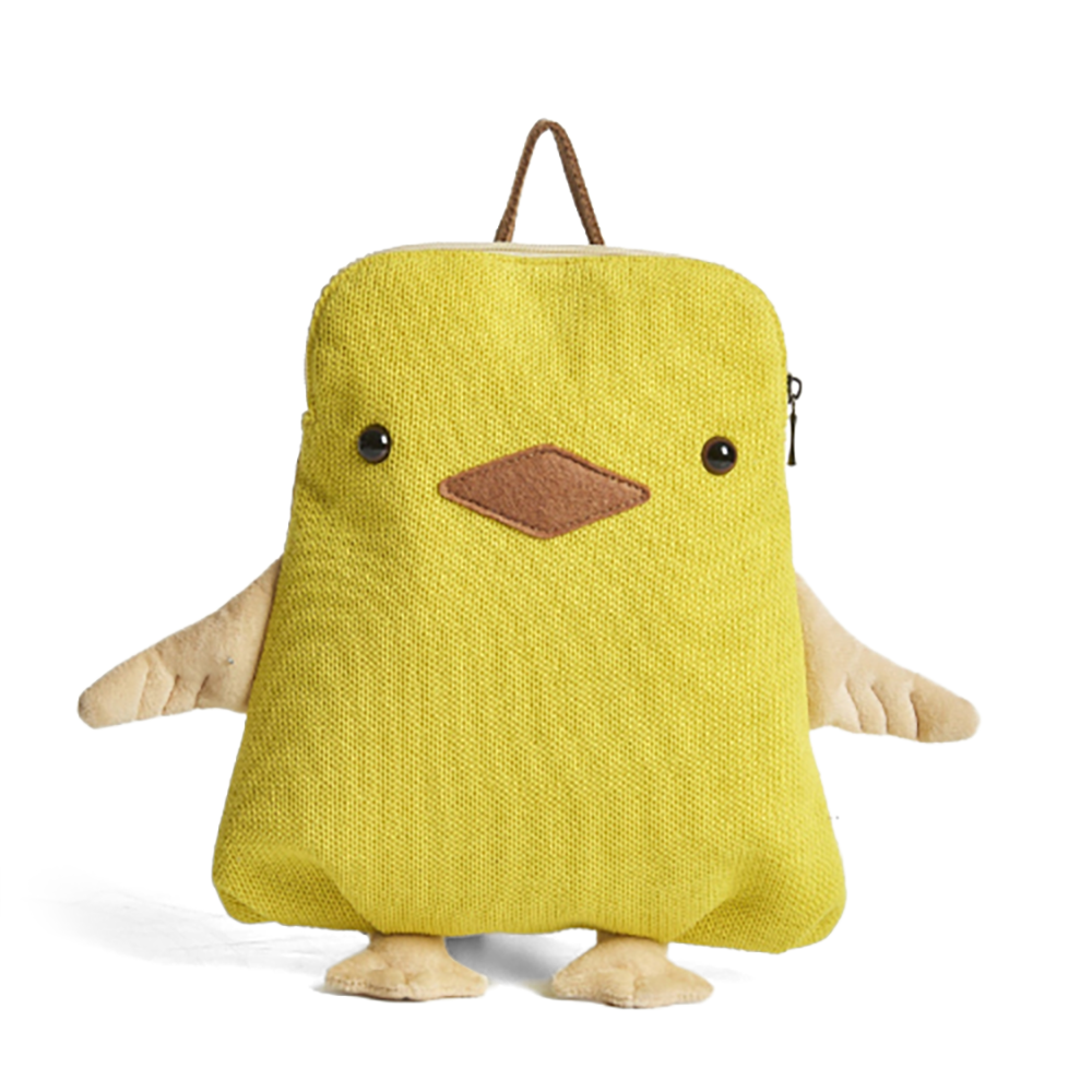 Toddler Backpack- Eco-Friendly Premium Cotton- Cute Duck Design
