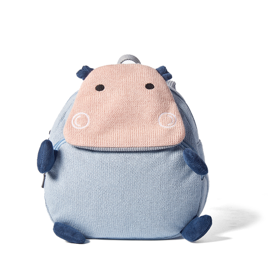 Eco Hippo Toddler Backpack - Premium Backpack from The Rare Buniies - Just $42! Shop now at The Rare Bunnies