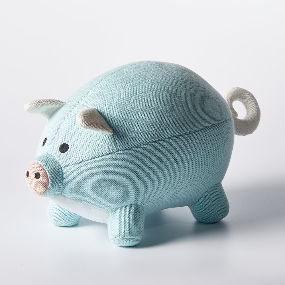 Blue pig hot sale stuffed animal