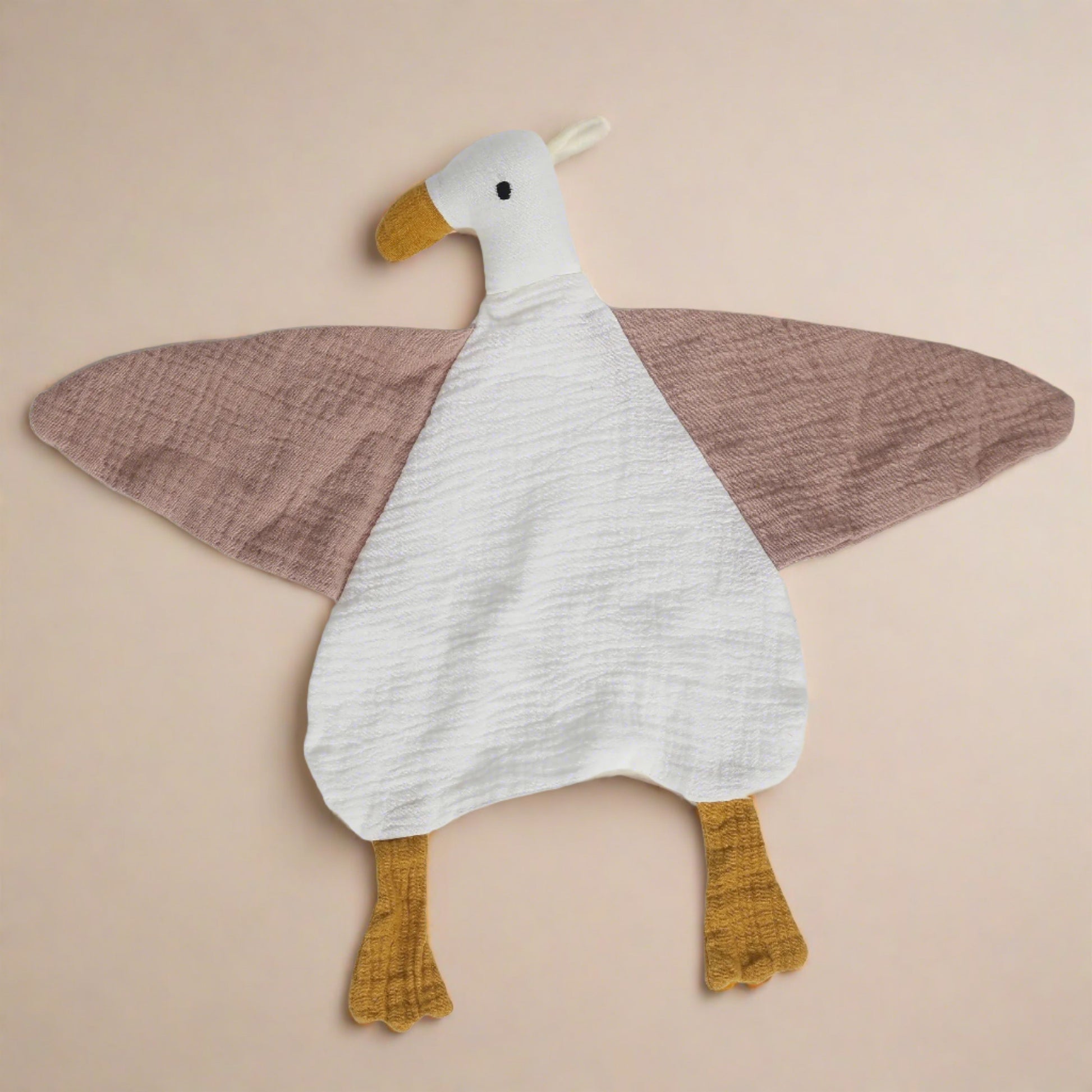 Toddler Organic Cotton Security Blanket - Goose - Premium  from The Rare Bunnies - Just $14.99! Shop now at The Rare Bunnies 