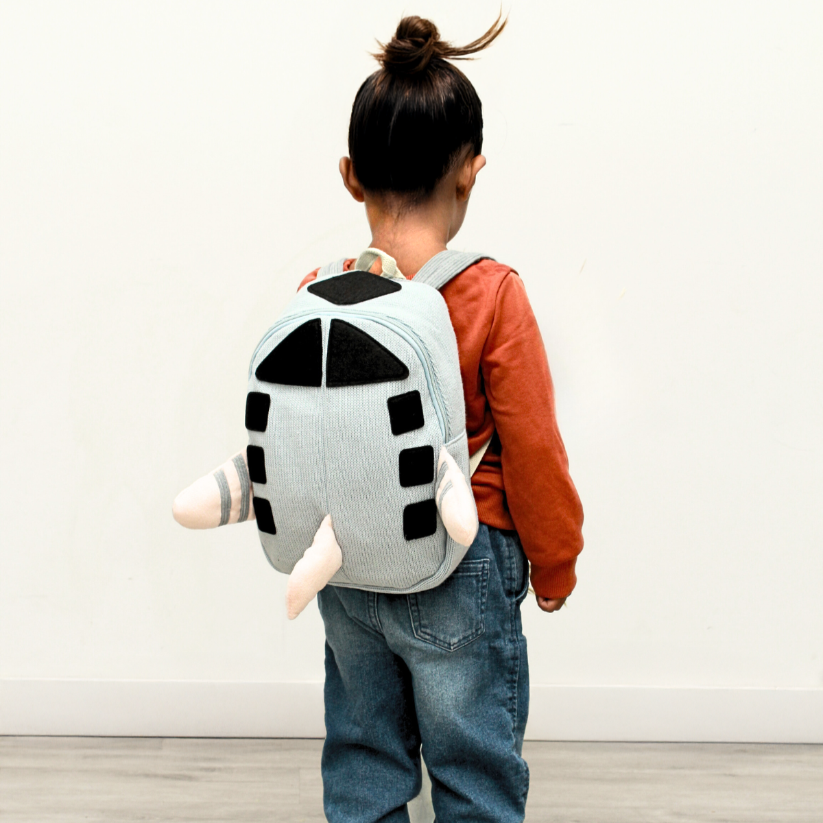 Rocket Engine Backpack Toddler Backpack- Eco-Friendly Premium Cotton- Charming Rocket Design ...