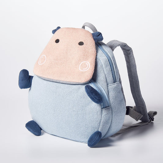 Cute Hippo Backpack - Premium Backpack from The Rare Buniies - Just $34.99! Shop now at The Rare Bunnies 