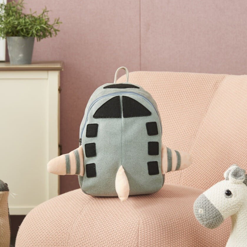 Eco Space Rocket Kids Backpack - Premium Backpack from The Rare Bunnies  - Just $29.99! Shop now at The Rare Bunnies 